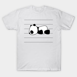 Cute Sleepy Little Kawaii Baby Panda Bear T-Shirt